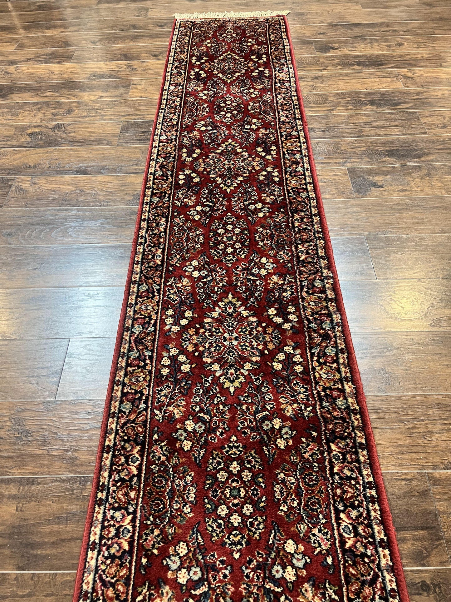 Antique Karastan Runner Rug 2x12, Karastan Sarouk #785, Original Collection, 700 Series, 2 x 12 Runner for Hallway, Wool Karastan Rug, Rare - Nuvé