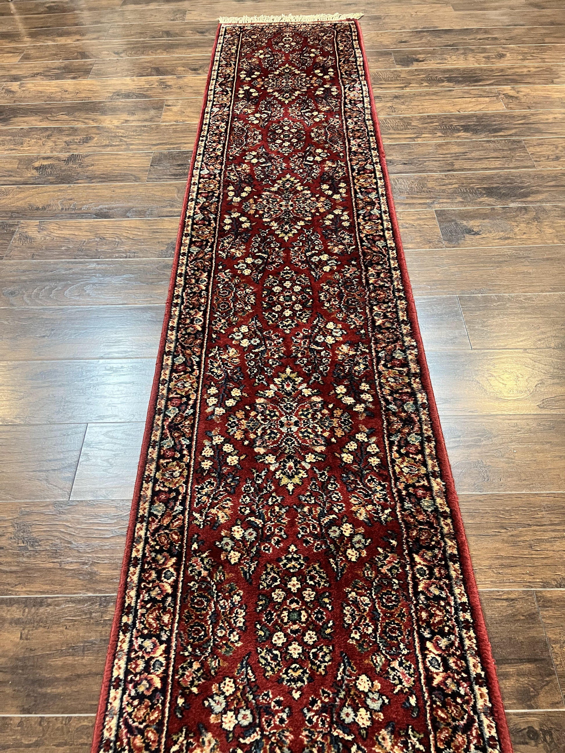Antique Karastan Runner Rug 2x12, Karastan Sarouk #785, Original Collection, 700 Series, 2 x 12 Runner for Hallway, Wool Karastan Rug, Rare - Nuvé