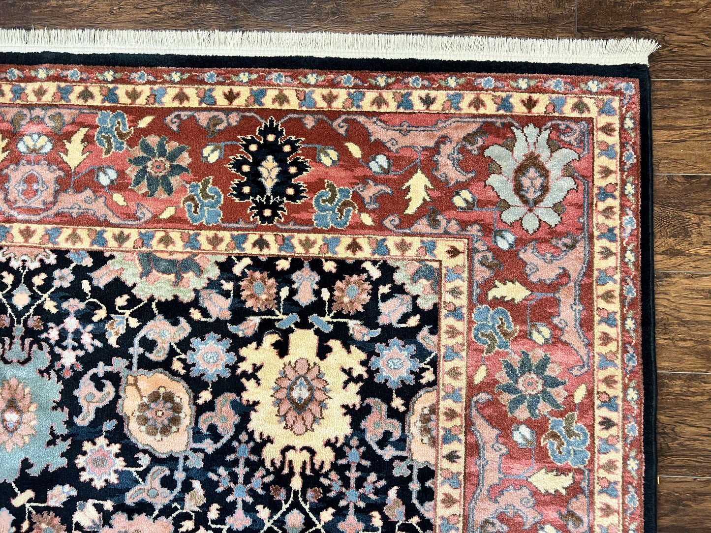 Karastan Rug 8 x 11.7, Karastan Williamsburg Kurdish Pattern 559, Wool Pile Vintage Karastan Carpet, Discontinued, Room SIzed Area Rug - Nuvé