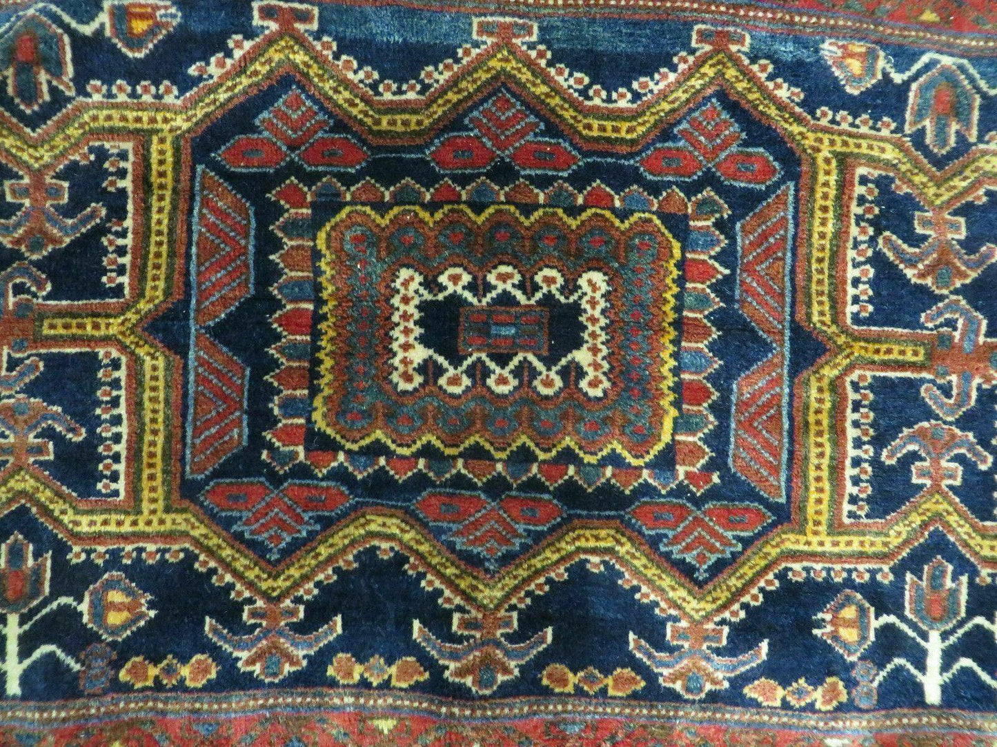 3' X 4.5' Antique Handmade Turkish Tribal Wool Rug Double Saddle Bag Nice - Nuvé