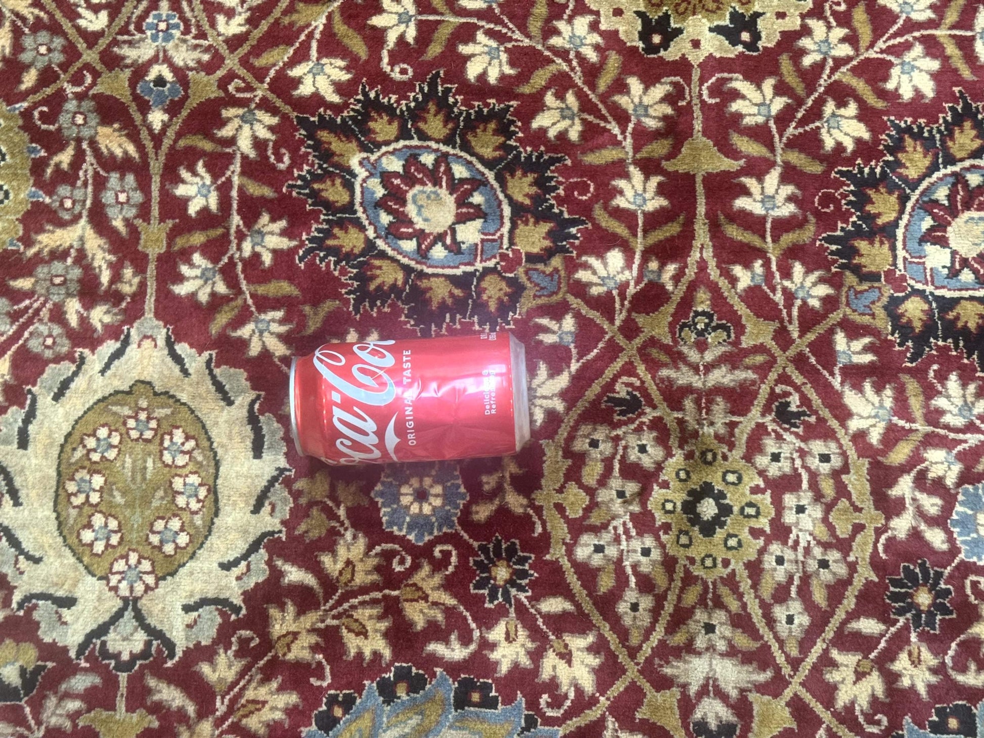 Palace Size Pak Persian Rug 12x15, Brick Red, Allover Pattern, Handmade Oversized Wool Oriental Carpet, Large Area Rug, Fine 225 KPSI - Nuvé