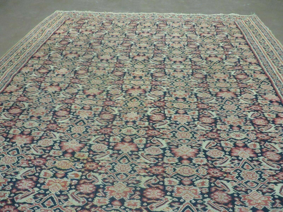 4' X7' Antique Handmade Turkish Wool Kilim Soumak Flat Weave Rug Tribal Organic