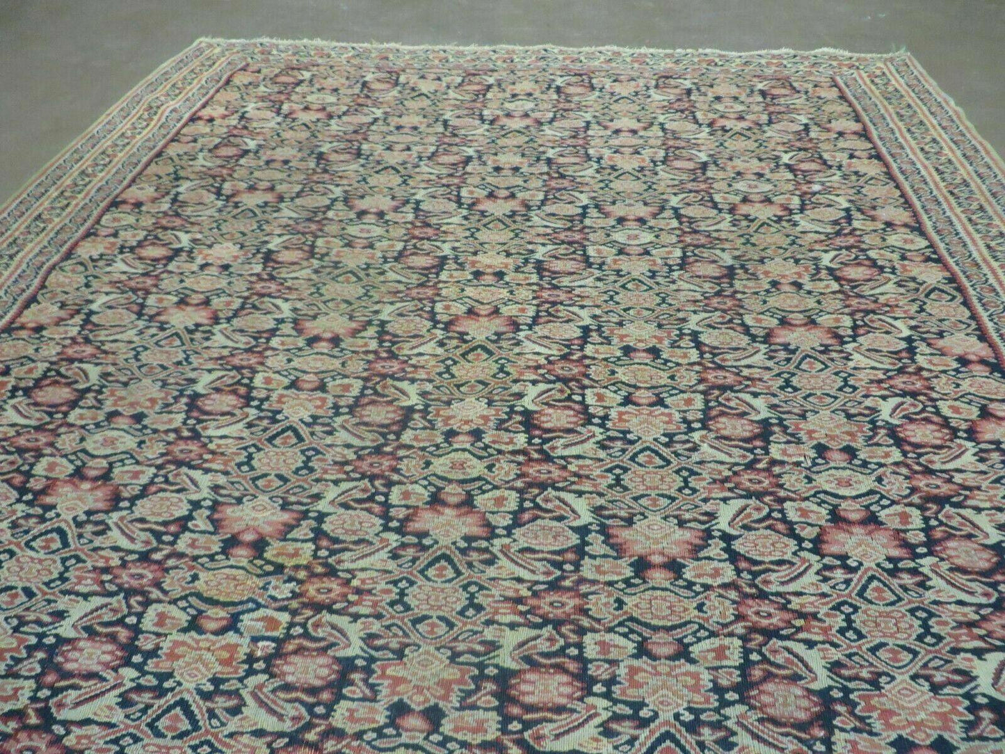 4' X7' Antique Handmade Turkish Wool Kilim Soumak Flat Weave Rug Tribal Organic - Nuvé