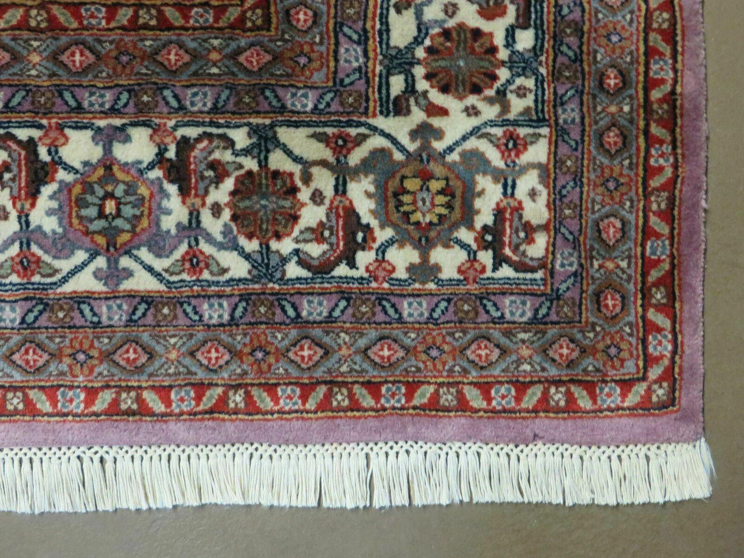 8' X 10' Vintage Fine Handmade India Wool Rug Hand Knotted Carpet Detailed Nice - Nuvé