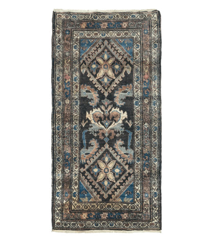 3' X 6' Antique Handmade India Floral Oriental Wool Rug Veg Dyes Nice