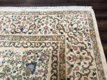 Indo Persian Rug 12x15, Palace Sized Carpet, Oversized Wool Handmade Rug, Kerman Rug, Semi Open Field, Pande Cameron Rug, Beige - Nuvé