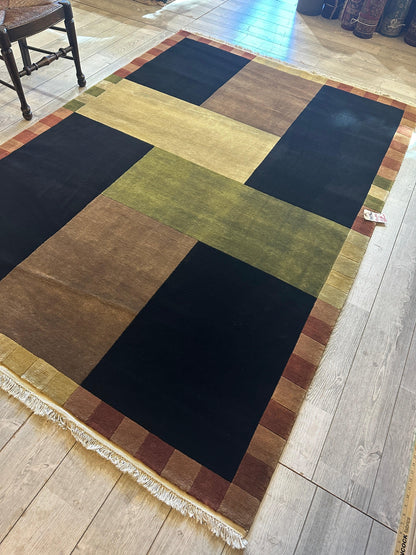 Beautifull Hand Knotted Abstract Area Rug 6’ x 9’ - Nuvé
