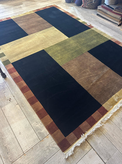 Beautifull Hand Knotted Abstract Area Rug 6’ x 9’ - Nuvé