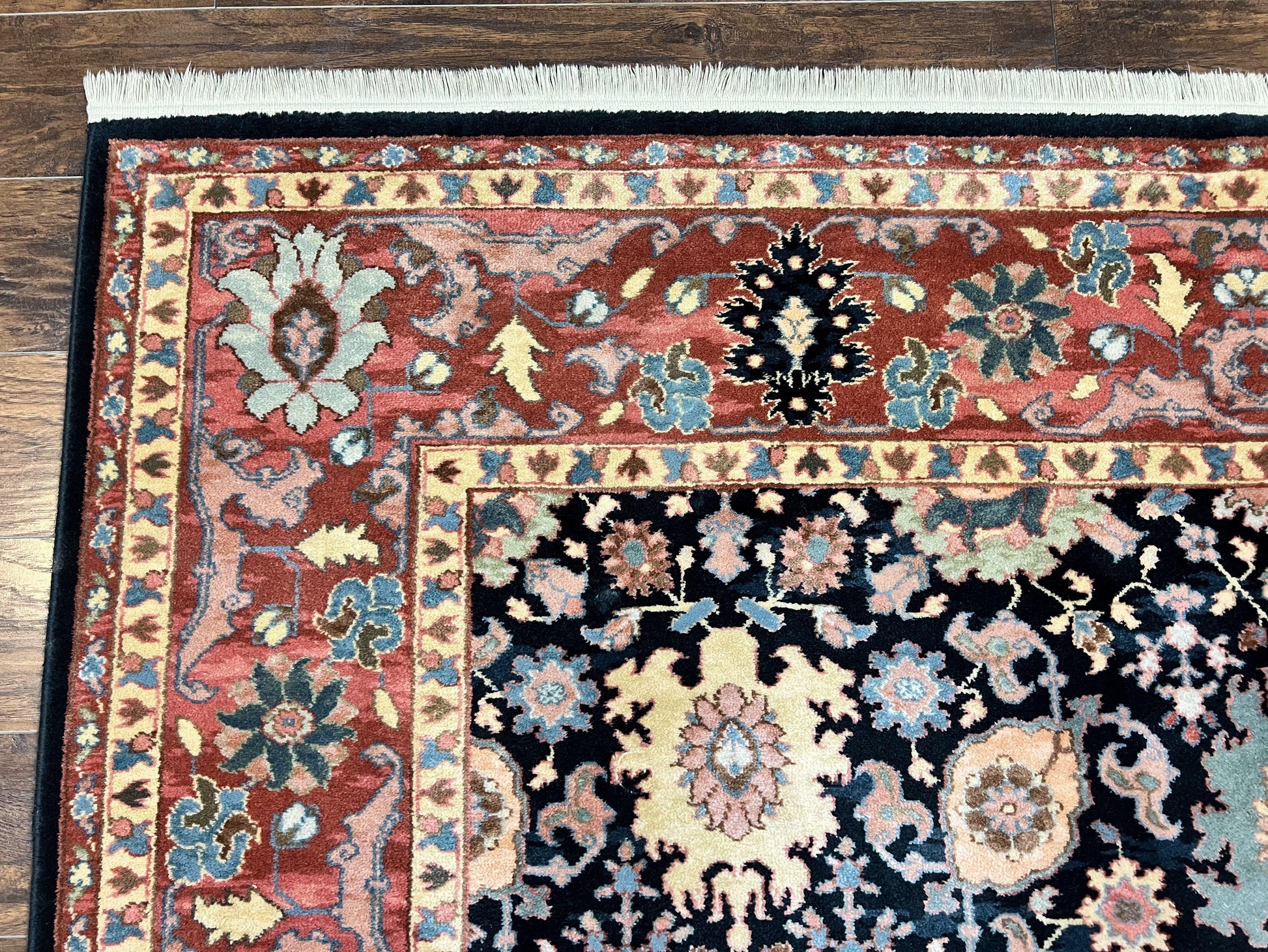 Karastan Rug 8 x 11.7, Karastan Williamsburg Kurdish Pattern 559, Wool Pile Vintage Karastan Carpet, Discontinued, Room SIzed Area Rug - Nuvé