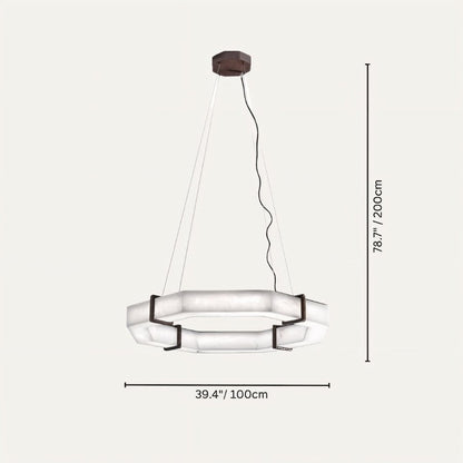 Belos Alabaster Chandelier - Nuvé
