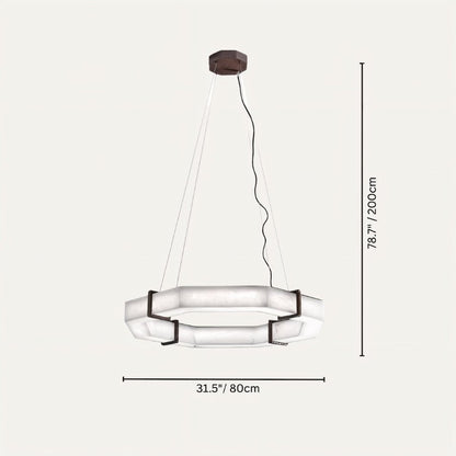 Belos Alabaster Chandelier - Nuvé
