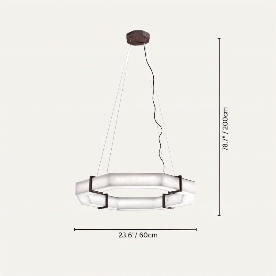 Belos Alabaster Chandelier - Nuvé