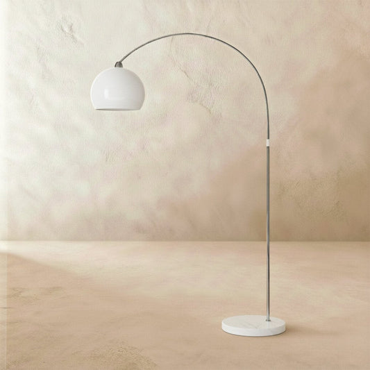 Bernie Floor Lamp by Residence Supply featuring a sleek modern design with a tall, adjustable stand and a stylish lampshade.