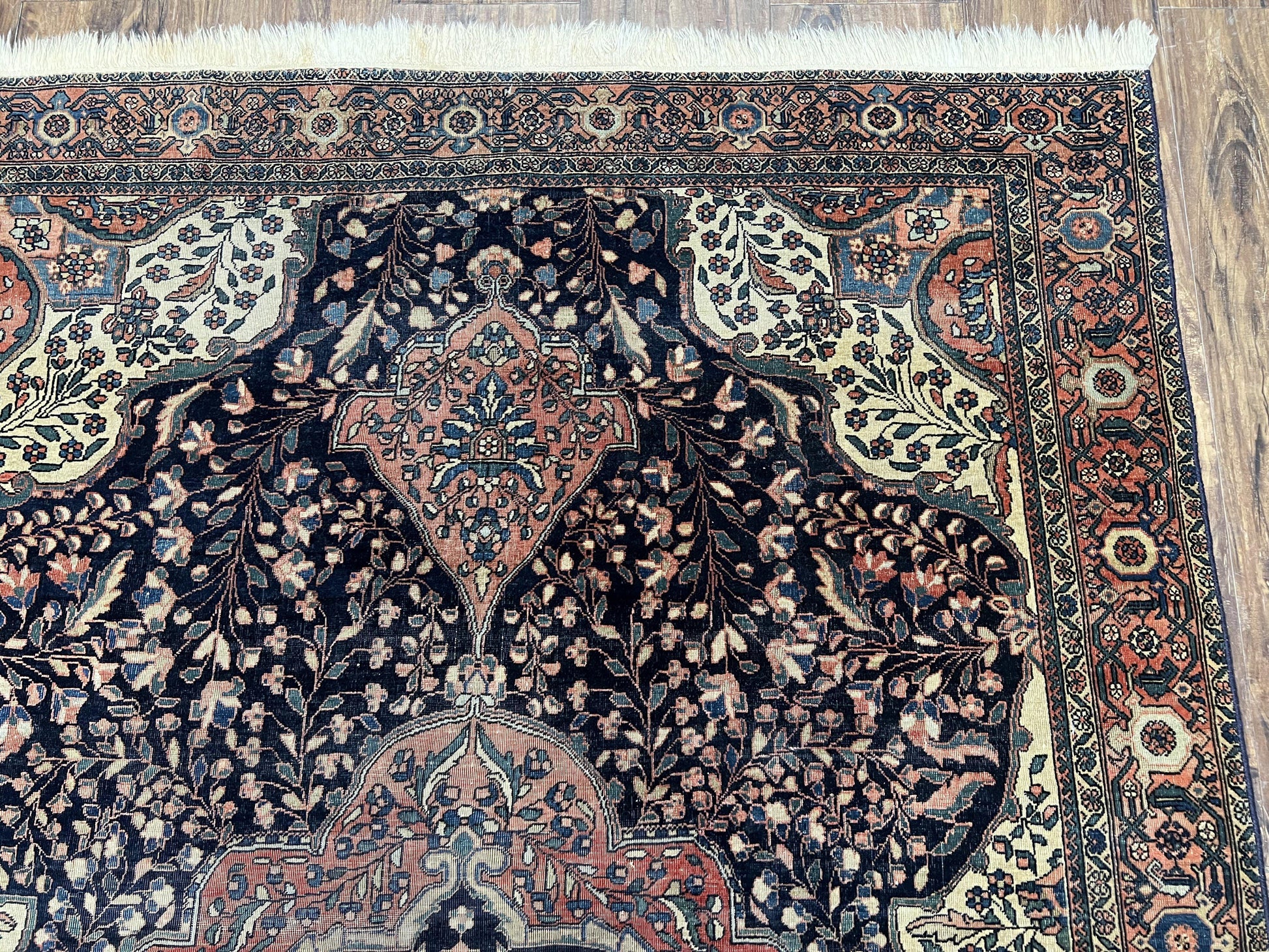 Antique Persian Sarouk Farahan Rug 4x7, Collectible Persian Carpet - Nuvé