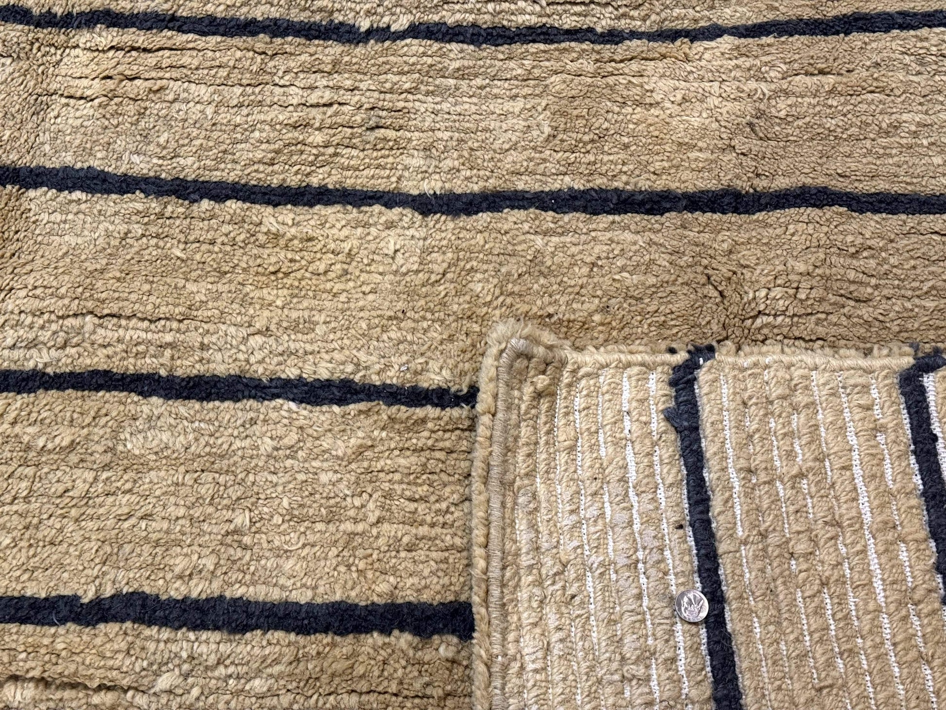 Modern Nepali Rug 13 x 15.6, Palace Size Wool Custom Made Rug, Tan, Large Nepali/Tibetan Carpet - Nuvé