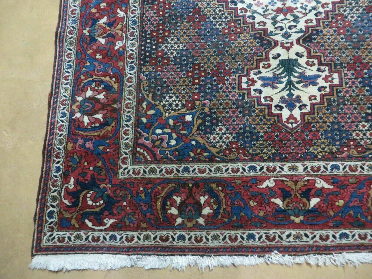 4' X 7' Vintage Handmade Turkish Floral Orient Medallion Wool Veg Dye Rug Nice - Nuvé