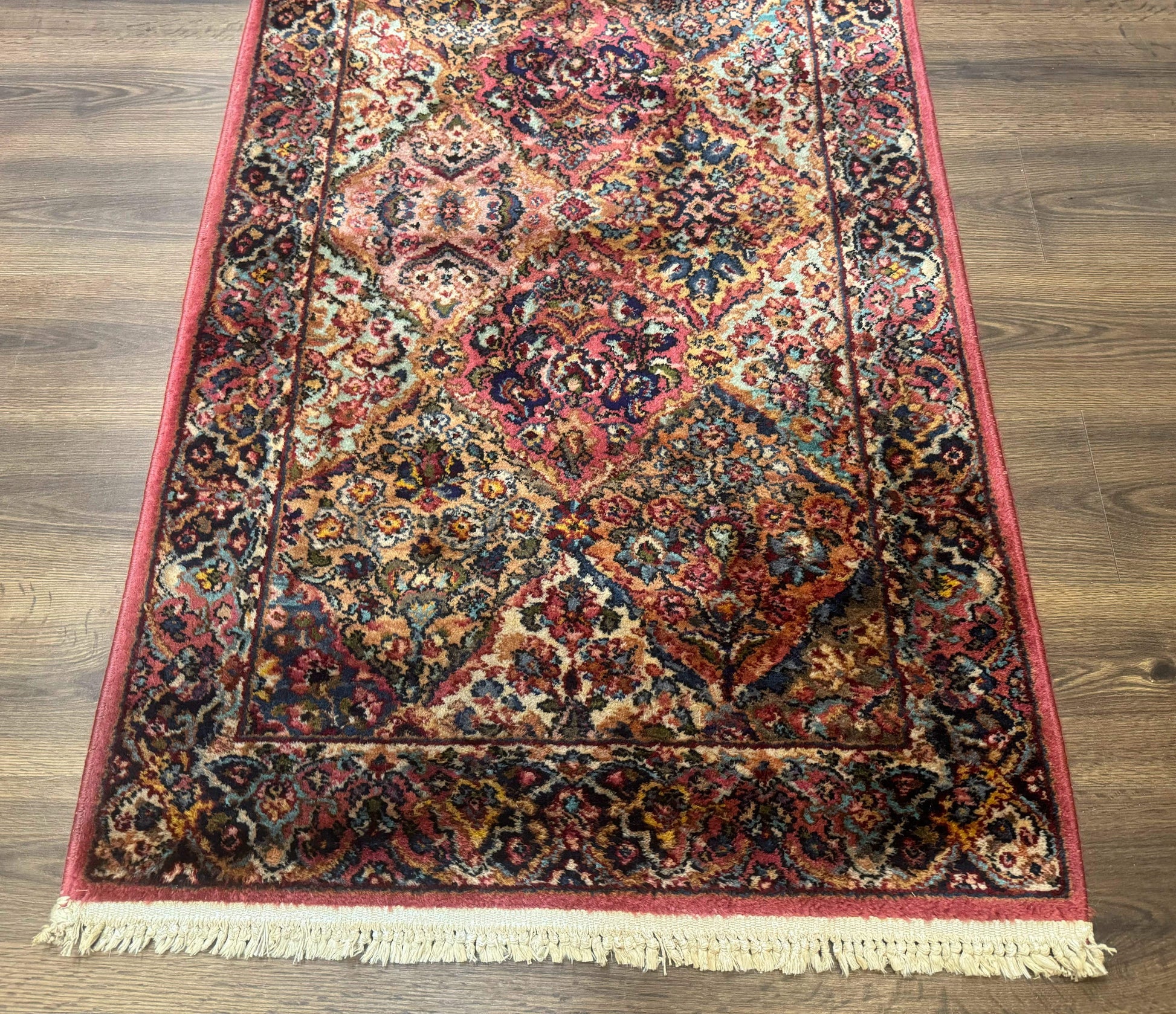 3x5 Karastan Multicolor Panel Kirman Rug #717, Wool Original 700 Series - Nuvé