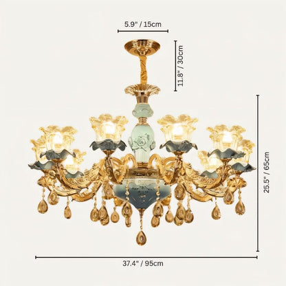 Blanche Chandelier - Blue - Nuvé