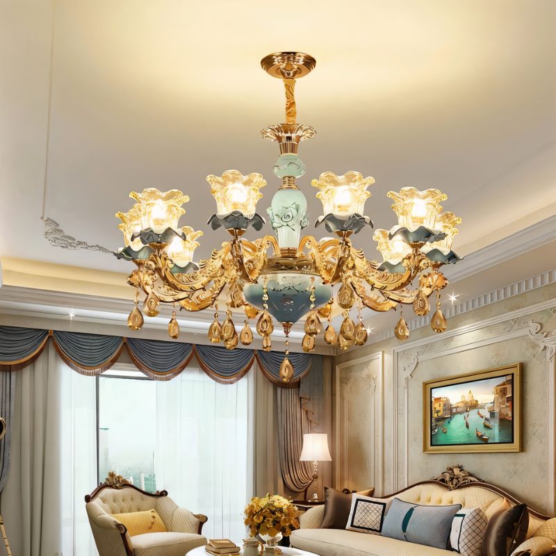 Blanche Chandelier - Blue - Nuvé