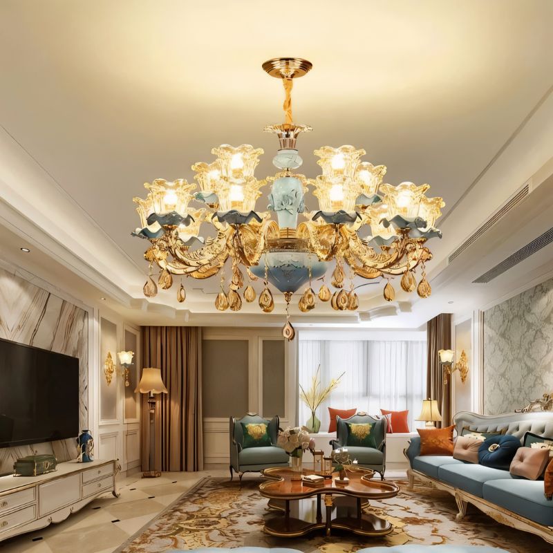 Blanche Chandelier - Blue - Nuvé