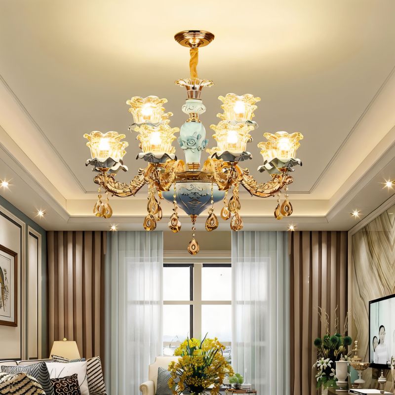 Blanche Chandelier - Blue - Nuvé