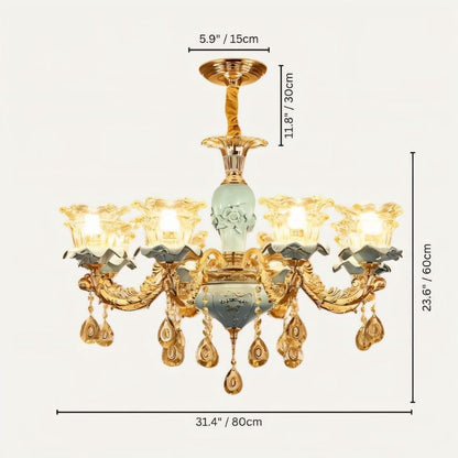 Blanche Chandelier - Blue - Nuvé