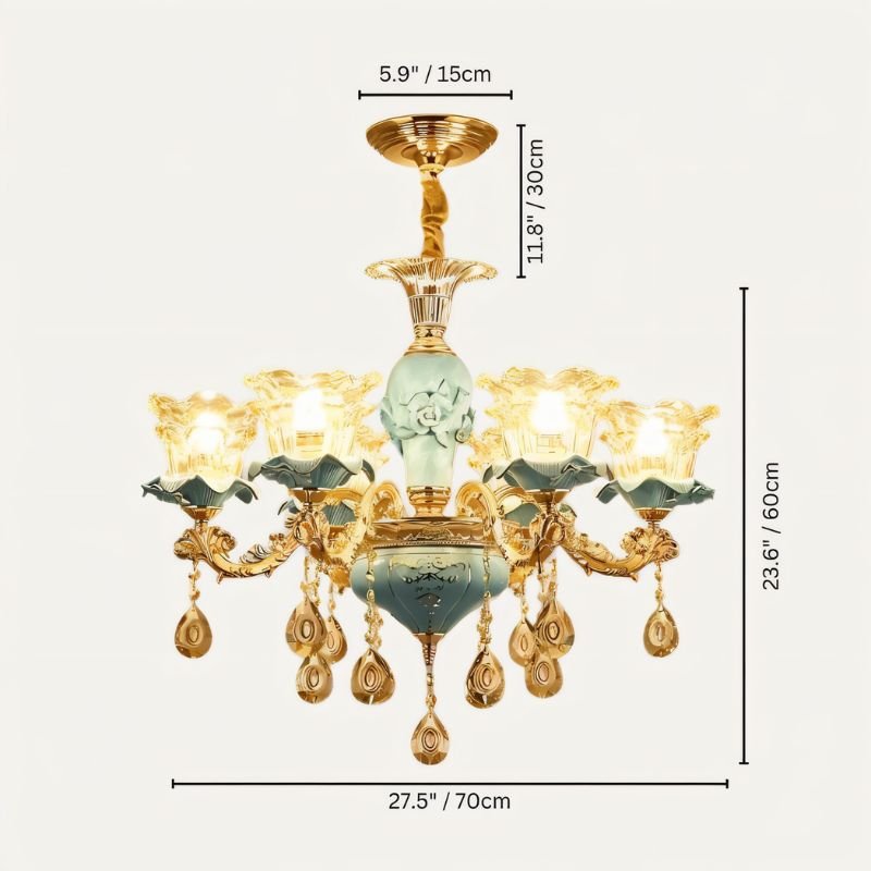 Blanche Chandelier - Blue - Nuvé