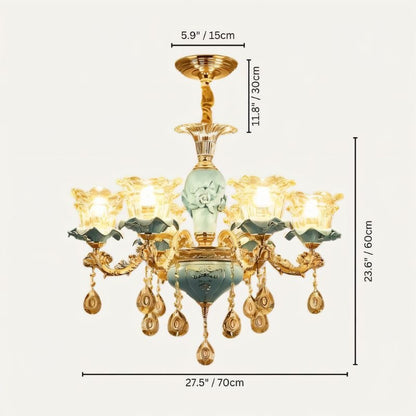 Blanche Chandelier - Blue - Nuvé