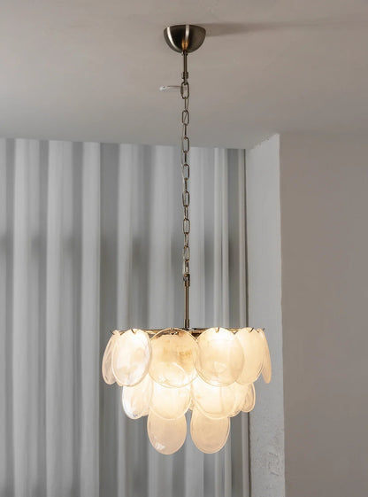 Retro Glass Disc Chandelier