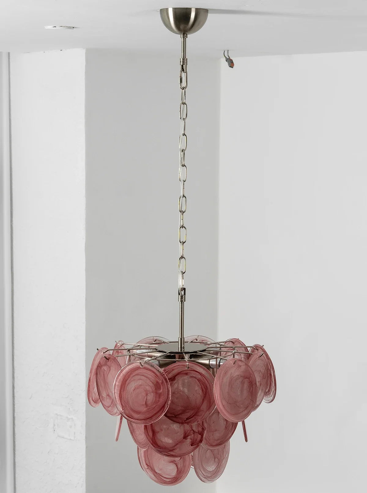 Retro Glass Disc Chandelier