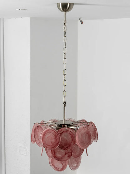 Retro Glass Disc Chandelier