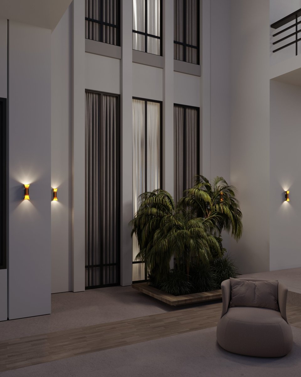 Briar outdoor wall lamp by Residence Supply, black metal fixture with clear glass shade, mounted on exterior wall for outdoor lighting.