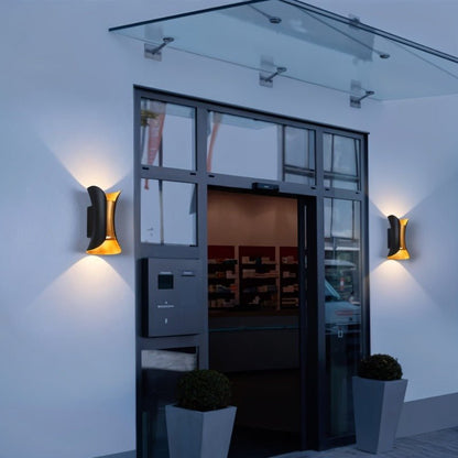 Briar outdoor wall lamp by Residence Supply featuring a rustic metal finish and clear glass shade for exterior lighting.