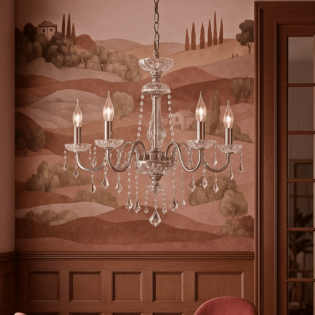 Brigitte Chandelier - Champagne Silver - Nuvé