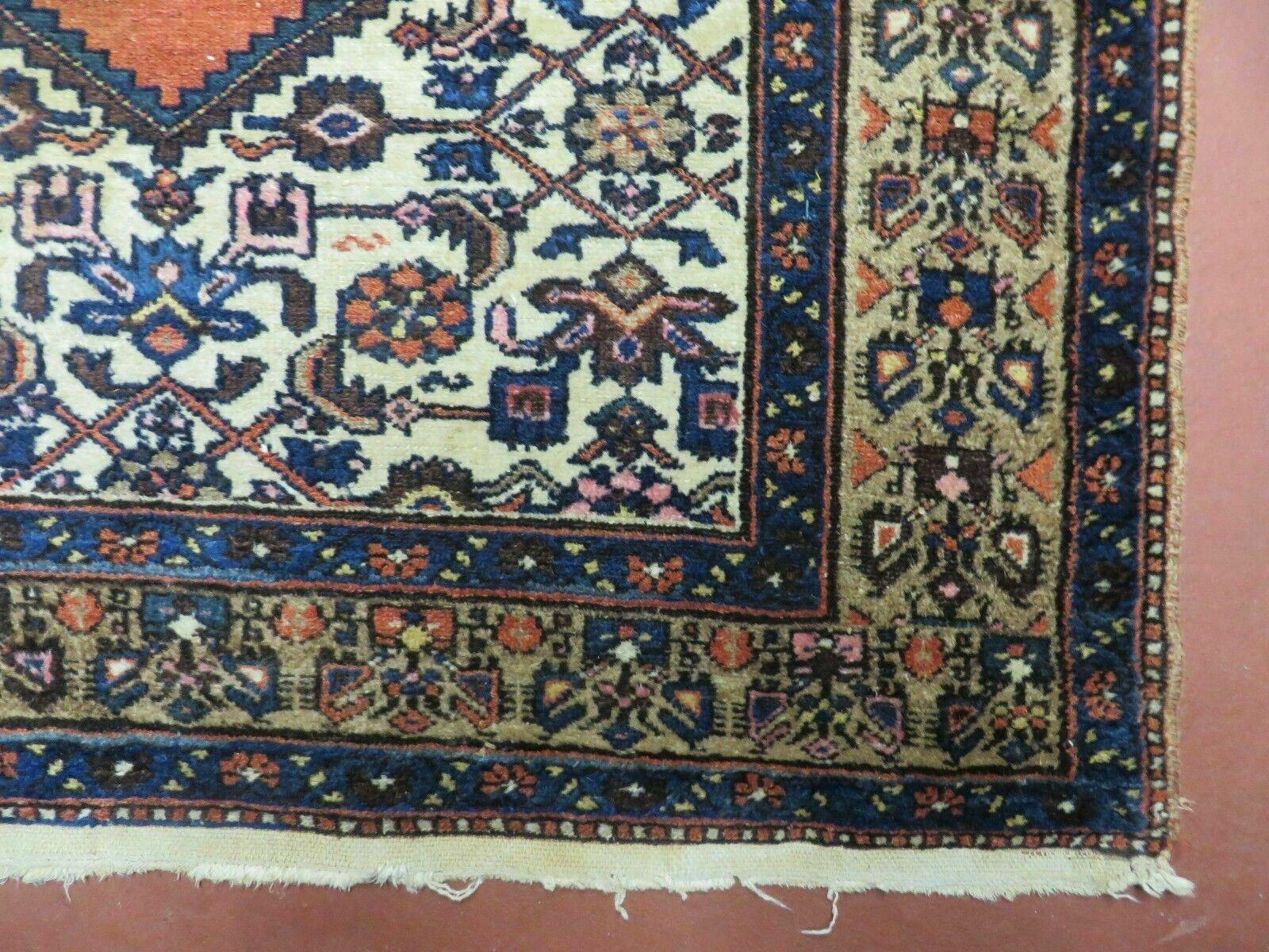 4' X 6' Antique Handmade Turkish Wool Rug Nice - Nuvé