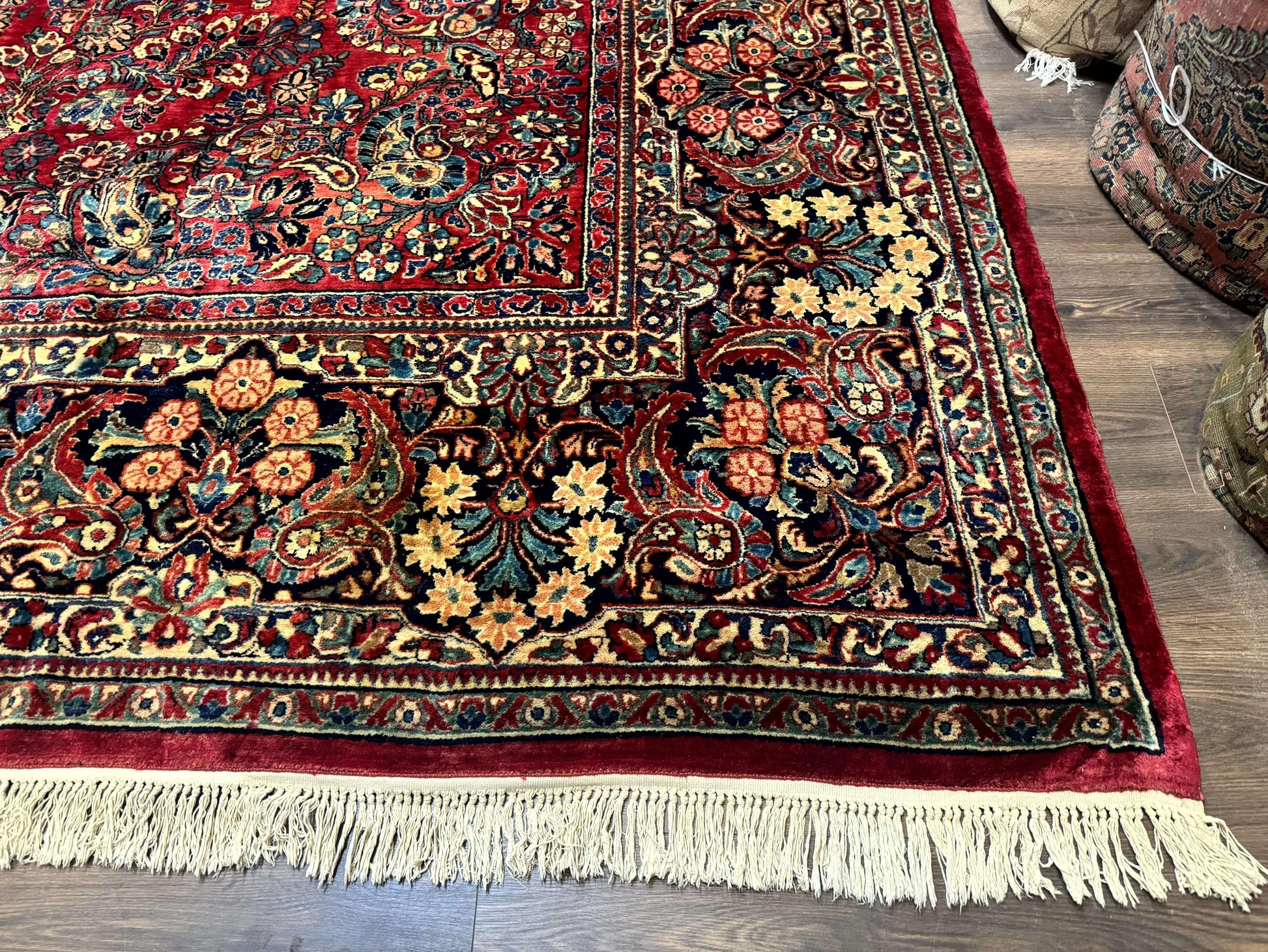 Palace Size Antique Persian Sarouk Rug 12x18 - Nuvé
