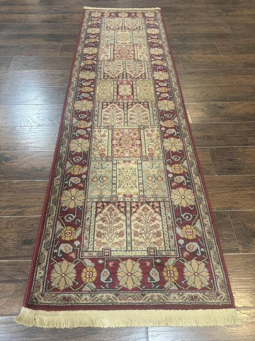 Karastan Runner Rug 2.6 x 8.6, Antique Legends Bakhtiari 2200, Vintage Wool Karastan Runner Rug, Panel Design - Nuvé