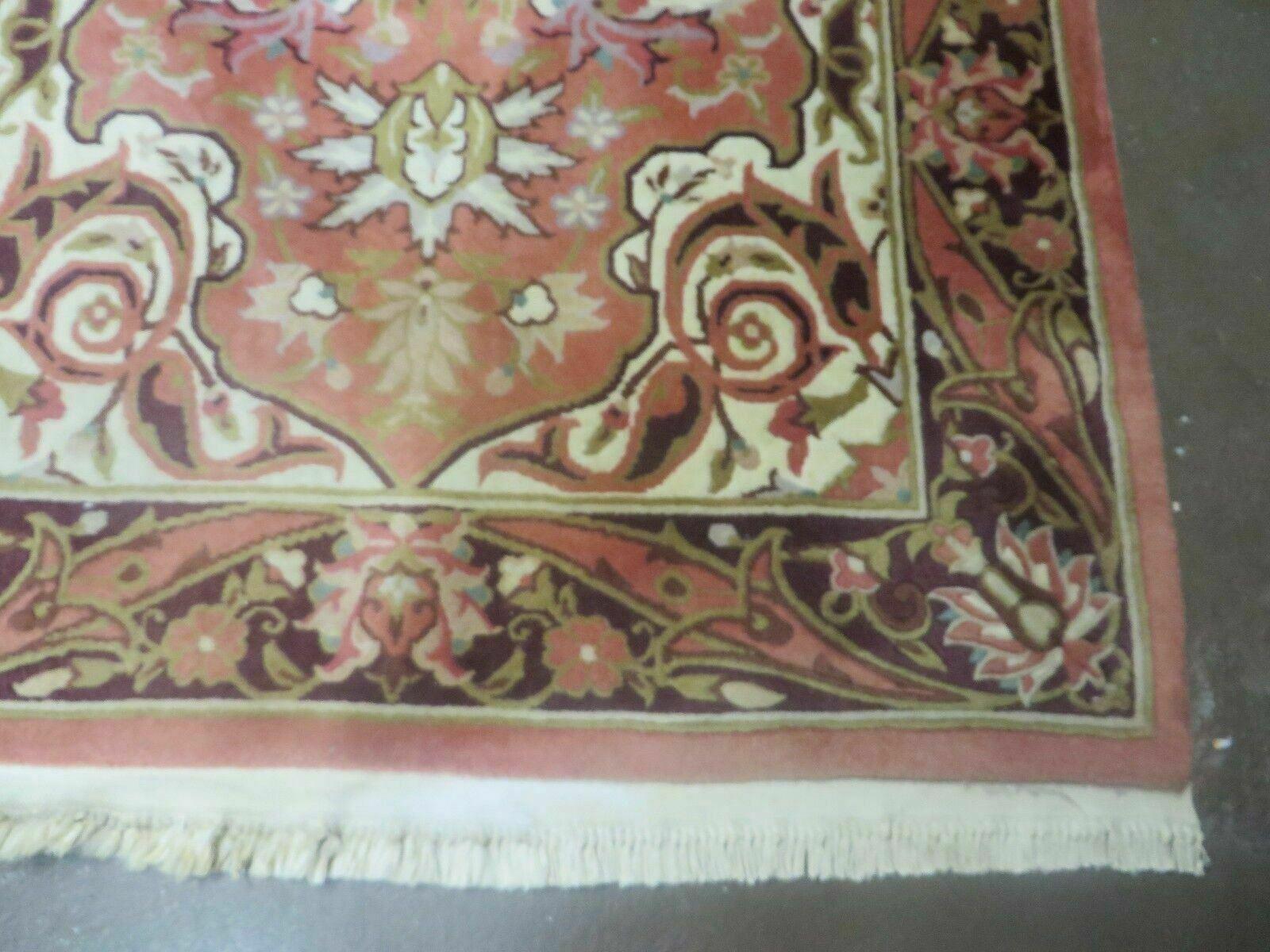 Chinese Wool Rug 3x5 Vintage Handmade Oriental Carpet Floral Medallion - Nuvé