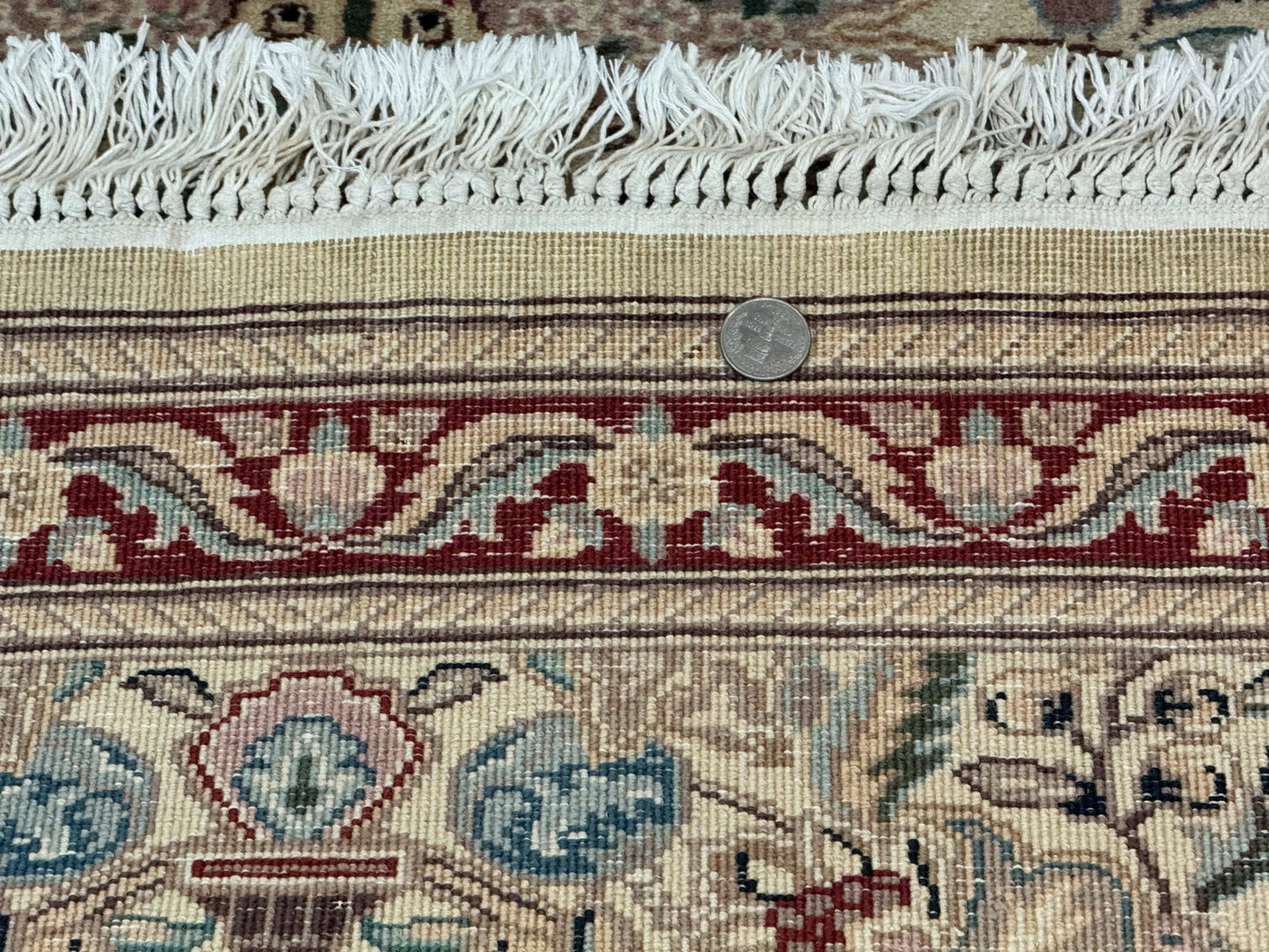 Pakistani Runner Rug 2.8 x 14, Pak Persian Hallway Rug, Cream Color - Nuvé