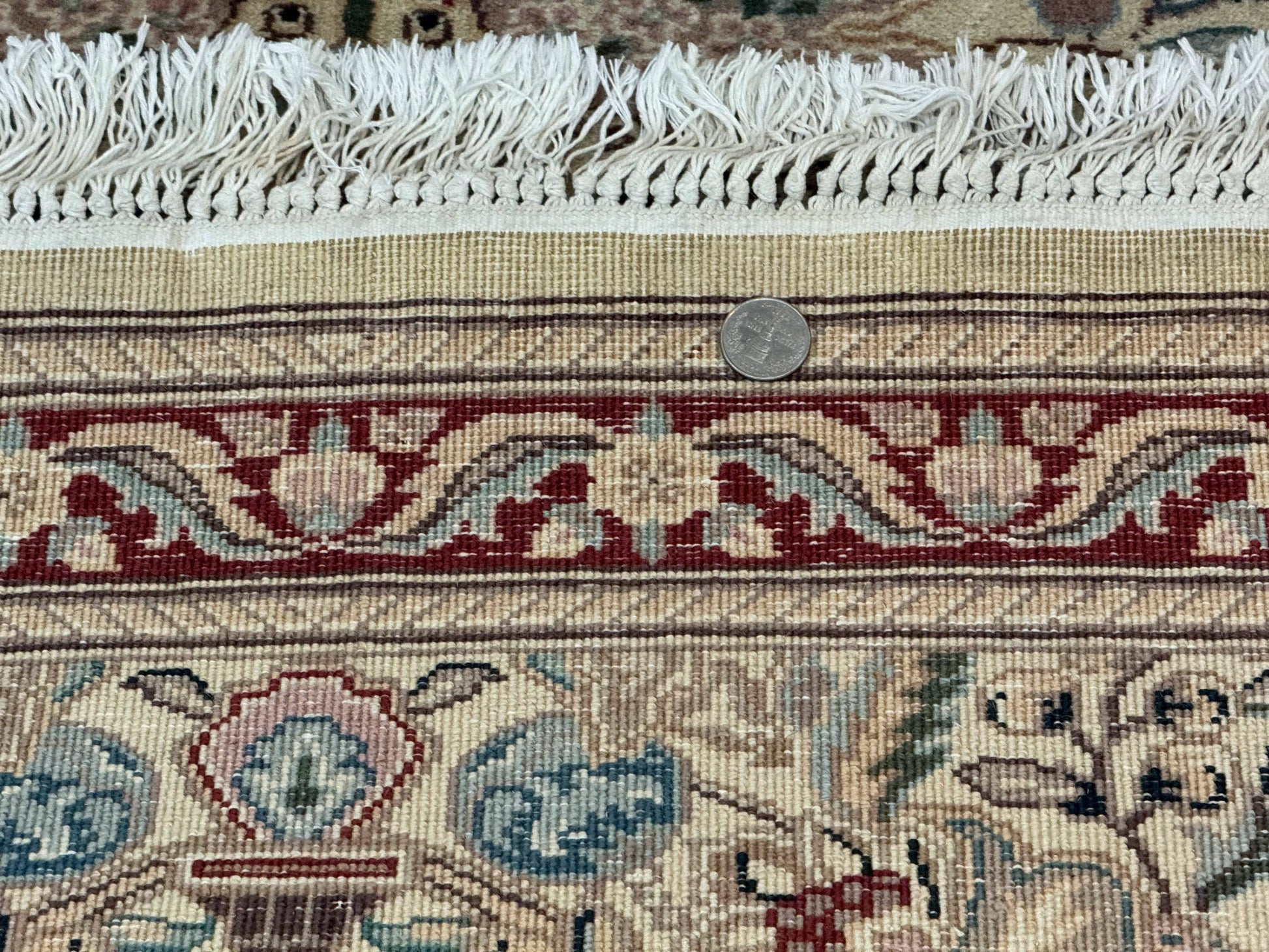 Pakistani Runner Rug 2.8 x 14, Pak Persian Hallway Rug, Cream Color - Nuvé