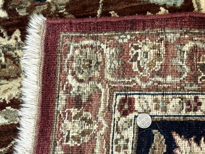 Palace Sized Indian Agra Rug 12x17, Wool Handmade Floral Allover Carpet - Nuvé