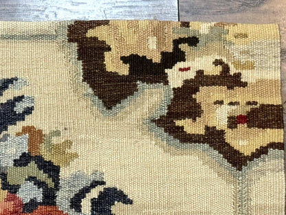 Antique Bessarabian Flatweave Kilim Rug 2x3, Sampler Rug 2 x 3 ft, Small Flatweave, Wool Handmade - Nuvé