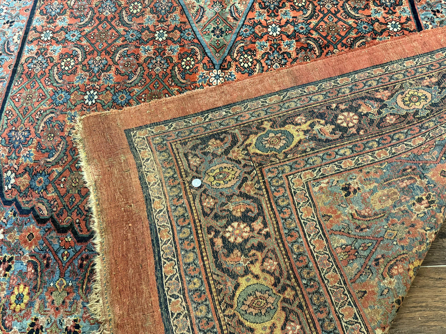 Antique Persian Bijar Rug 7x15 - Nuvé