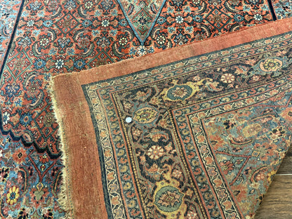 Antique Persian Bijar Rug 7x15 - Nuvé