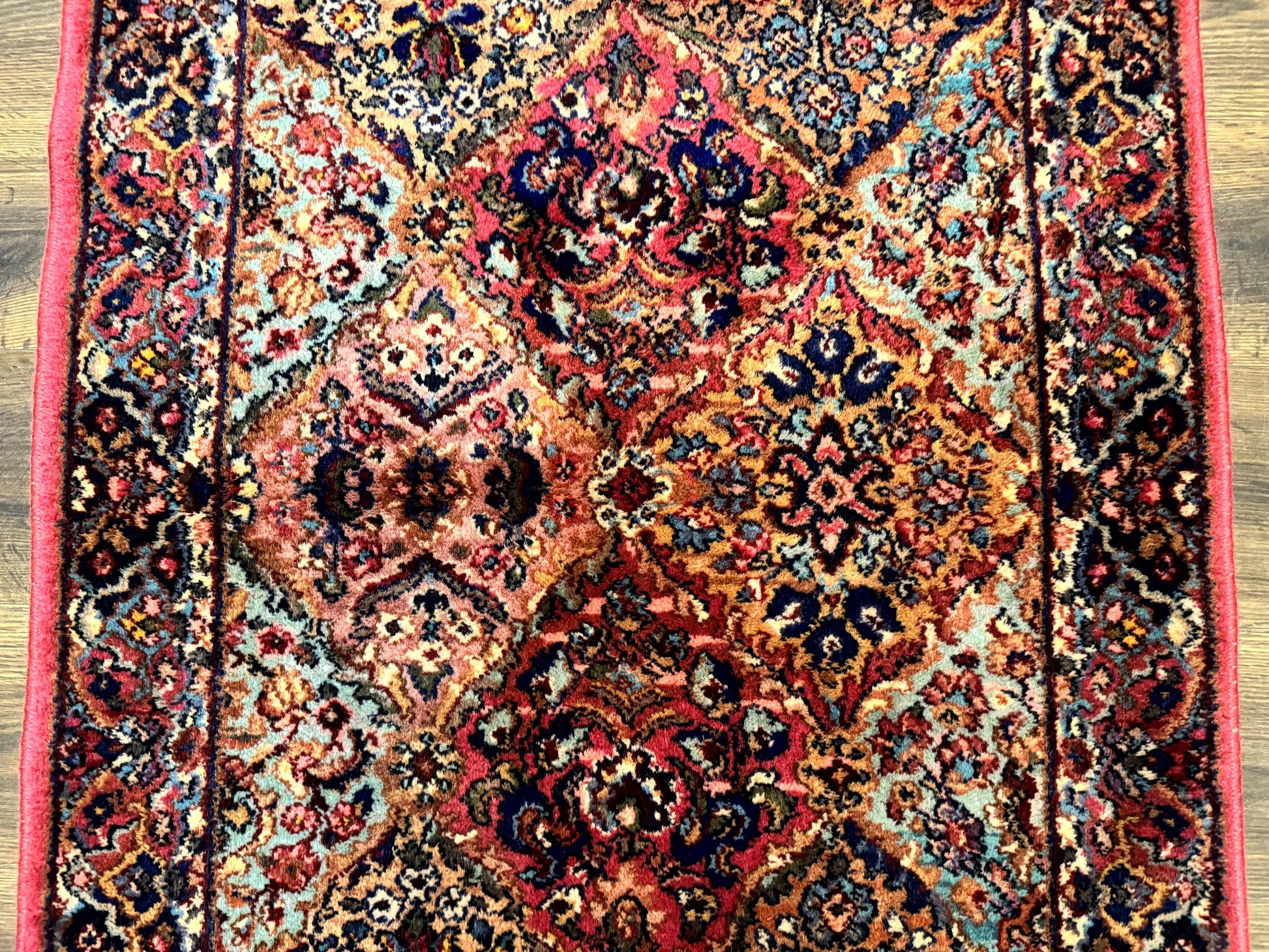 Karastan Rug 3x5 Multicolor Panel Kirman #717, Original 700 Series, Wool Pile, Discontinued - Nuvé