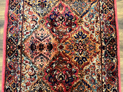 Karastan Rug 3x5 Multicolor Panel Kirman #717, Original 700 Series, Wool Pile, Discontinued - Nuvé