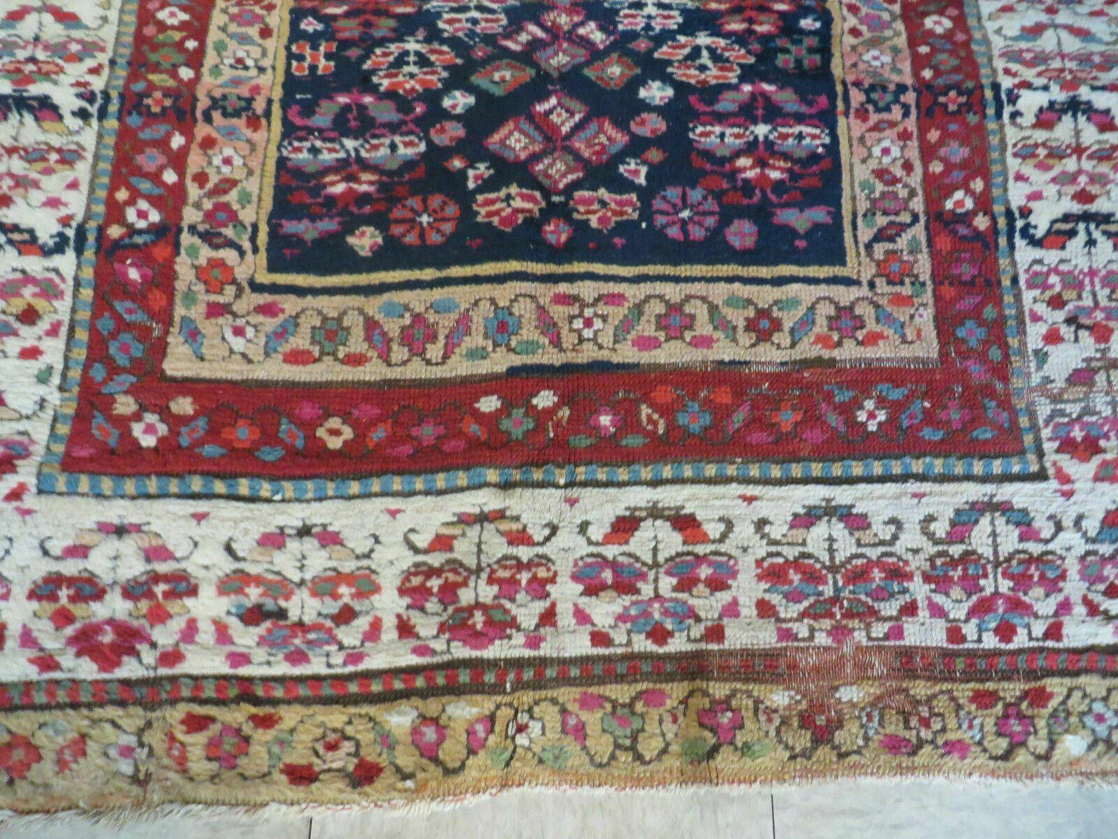 4' X11' Antique Handmade Turkish Anatolian Wool Corridor Kalegy Runner Rug - Nuvé