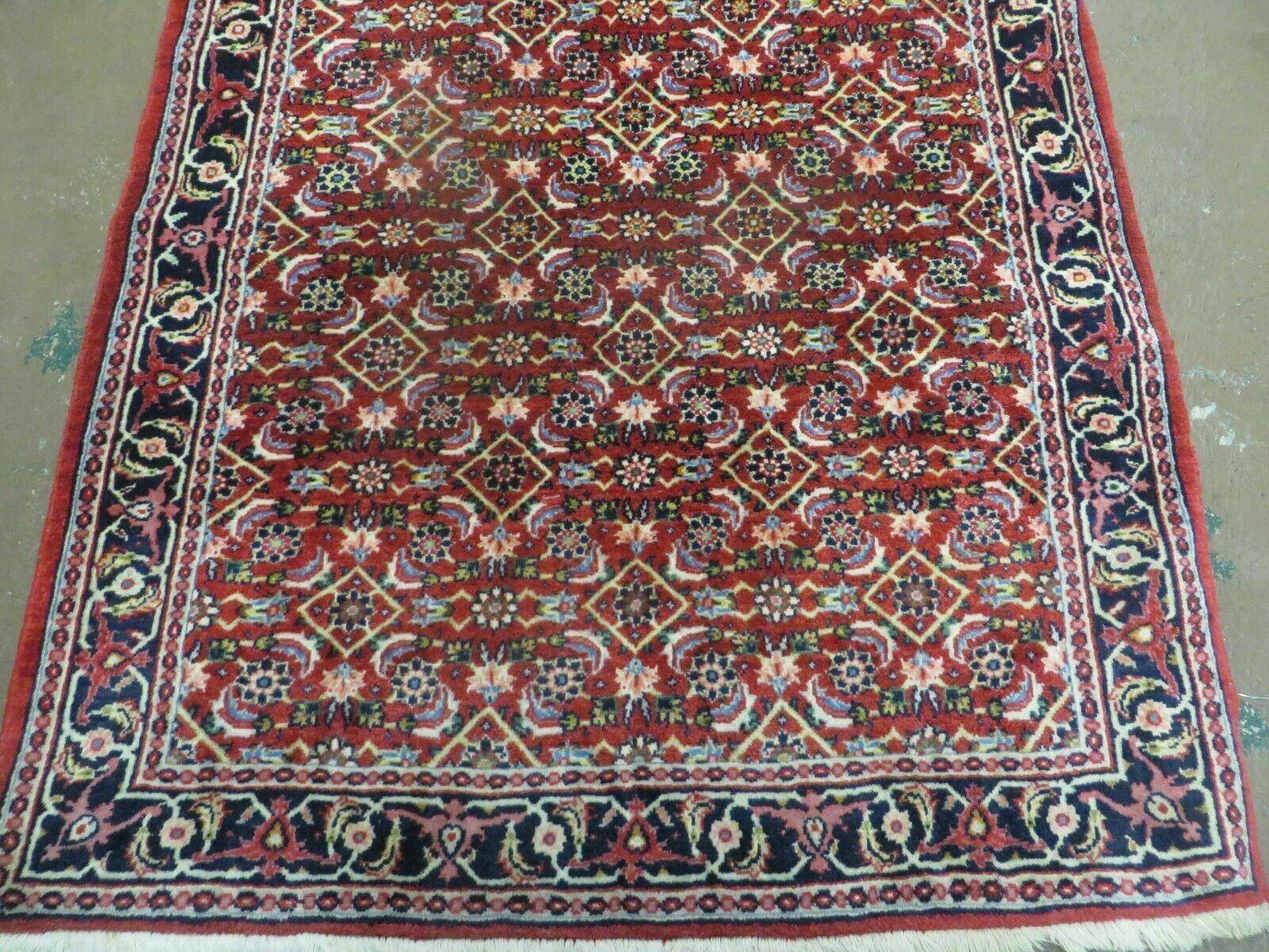 3' X 5' Handmade Knotted Indian Amritsar Floral Oriental Wool Red Rug Organic Nice - Nuvé