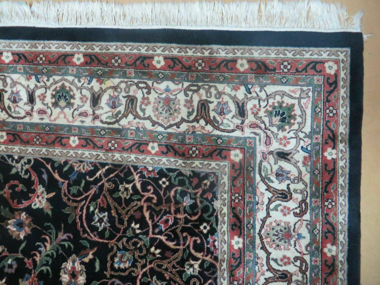 Indo Persian Rug 8x10, Wool Handmade Floral Carpet - Nuvé