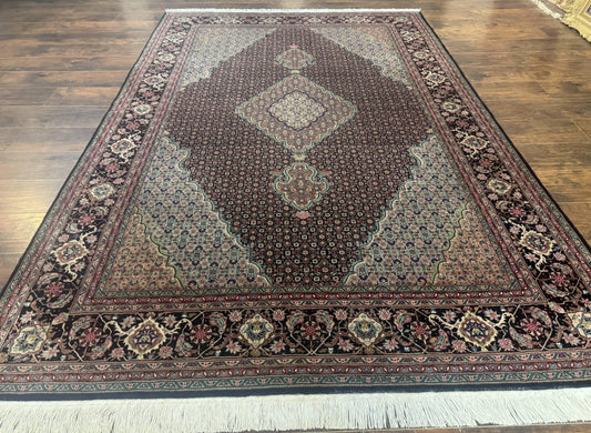 Sino Persian Rug 6x9, Herati Very Fine 400 KPSI, Black - Nuvé